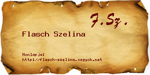 Flasch Szelina névjegykártya
